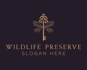 Taxidermy - Elegant Key Wing logo design