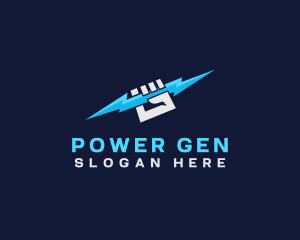 Generator - Hand Lightning Thunder logo design