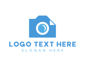 Instagram - Camera Paper Document logo design