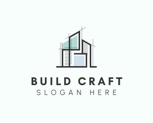 Architectural Tower Building logo design