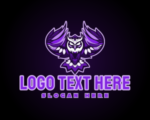 Purple Owl Esport Gaming Logo