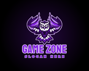 Purple Owl Esport Gaming logo design