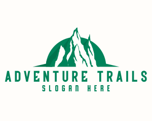 Mountain Hiking Adventure logo design