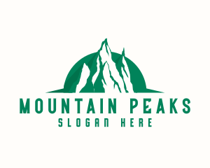 Himalayas - Mountain Hiking Adventure logo design