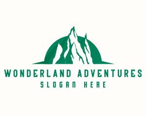 Mountain Hiking Adventure logo design