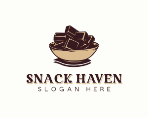 Chocolate Candy Bowl logo design