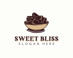 Chocolate Candy Bowl logo design