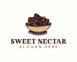 Chocolate Candy Bowl logo design