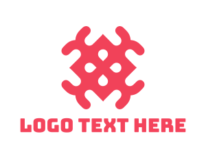 White And Pink - Pink Tile Pattern logo design