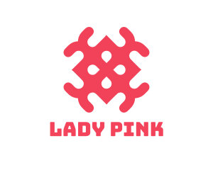 Pink Tile Pattern logo design