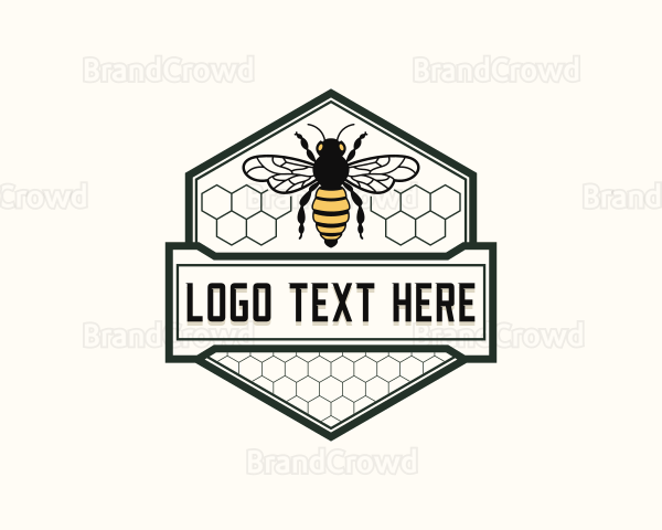 Bee Wasp Honey Logo