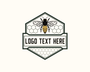 Honeycomb - Bee Wasp Honey logo design