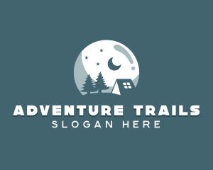 Night Camping Site logo design