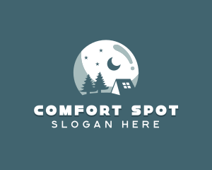 Night Camping Site logo design