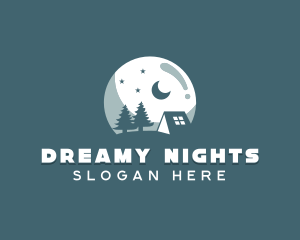 Night Camping Site logo design