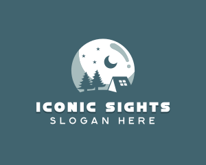 Night Camping Site logo design