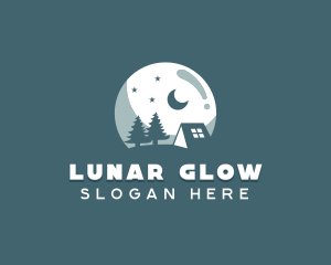 Night Camping Site logo design