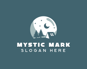 Night Camping Site logo design