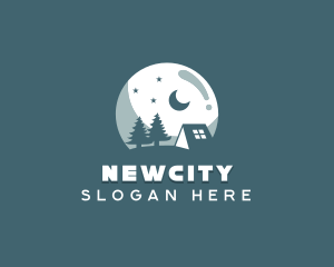 Night Camping Site logo design