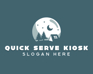 Night Camping Site logo design