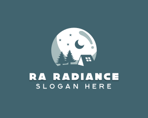 Night Camping Site logo design