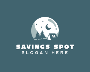 Night Camping Site logo design