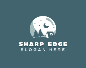 Night Camping Site logo design