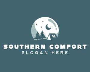 Night Camping Site logo design