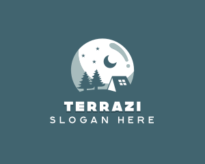 Night Camping Site logo design