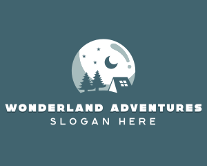 Night Camping Site logo design