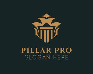 Legal Column Pillar logo design