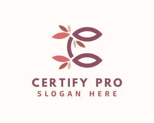 Spa Floral Letter C logo design