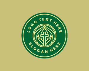 Educational - Church Cross Christianity logo design