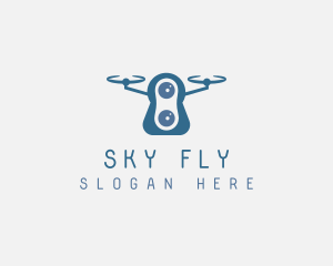 Drone Surveillance Lens logo design