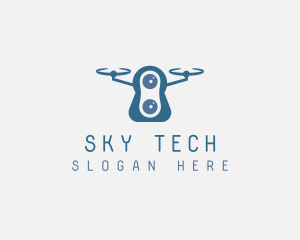 Drone - Drone Surveillance Camera logo design