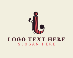 Event Styling - Antique Circus Letter I logo design