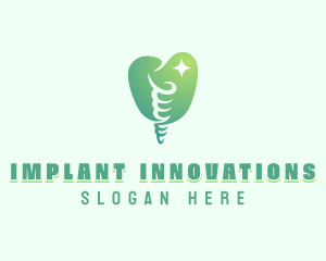 Dental Implant Tooth logo design