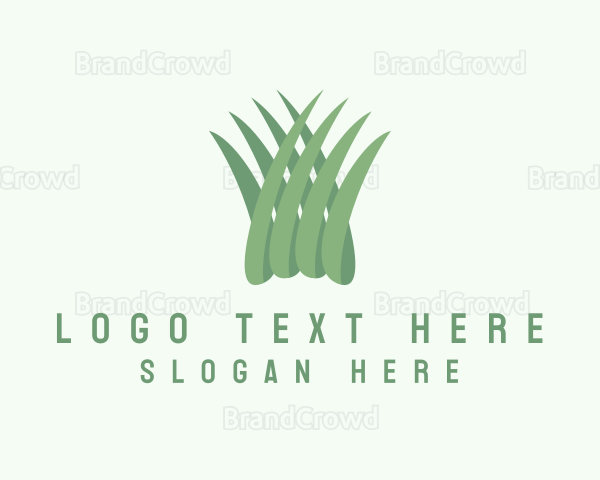 Grass Lawn Garden Logo