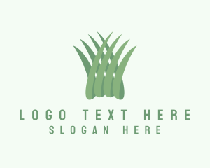 Eco - Grass Lawn Garden logo design