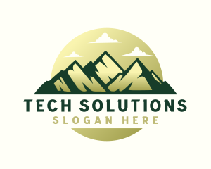 Mountain Climbing - Mountain Peak Travel logo design