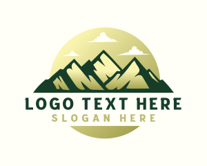 Explore - Mountain Peak Travel logo design