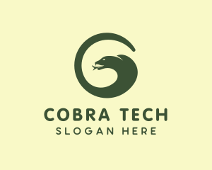 Cobra - Snake Serpent Letter G logo design