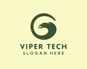 Viper - Snake Serpent Letter G logo design