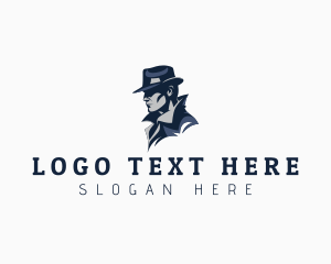 Hat - Man Detective Inspector logo design