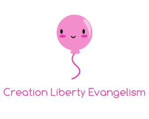 Pink Kawaii Balloon logo design