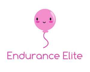 Pink Kawaii Balloon logo design