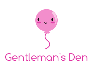 Pink Kawaii Balloon logo design