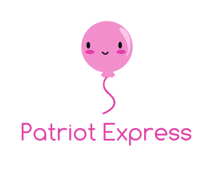 Pink Kawaii Balloon logo design