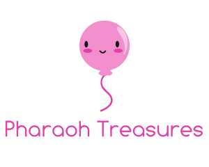 Pink Kawaii Balloon logo design