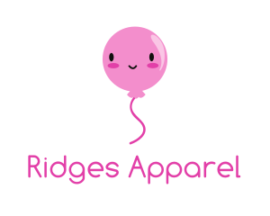 Pink Kawaii Balloon logo design